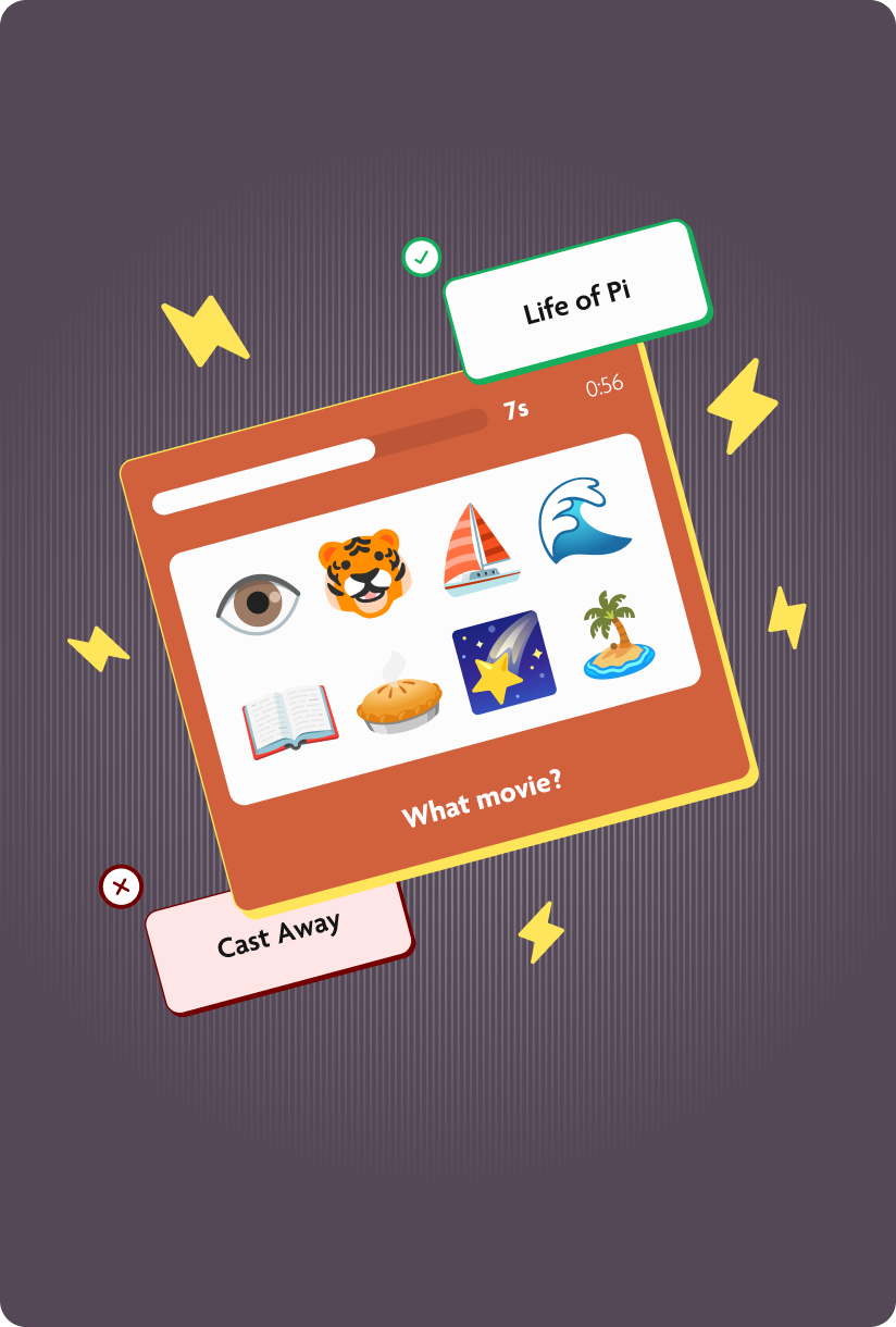 Quick Play mode introduction screen for fast emoji puzzle games