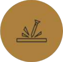 Icon showing that Vast American Vinyl Flooring is Scratch Resistant.
