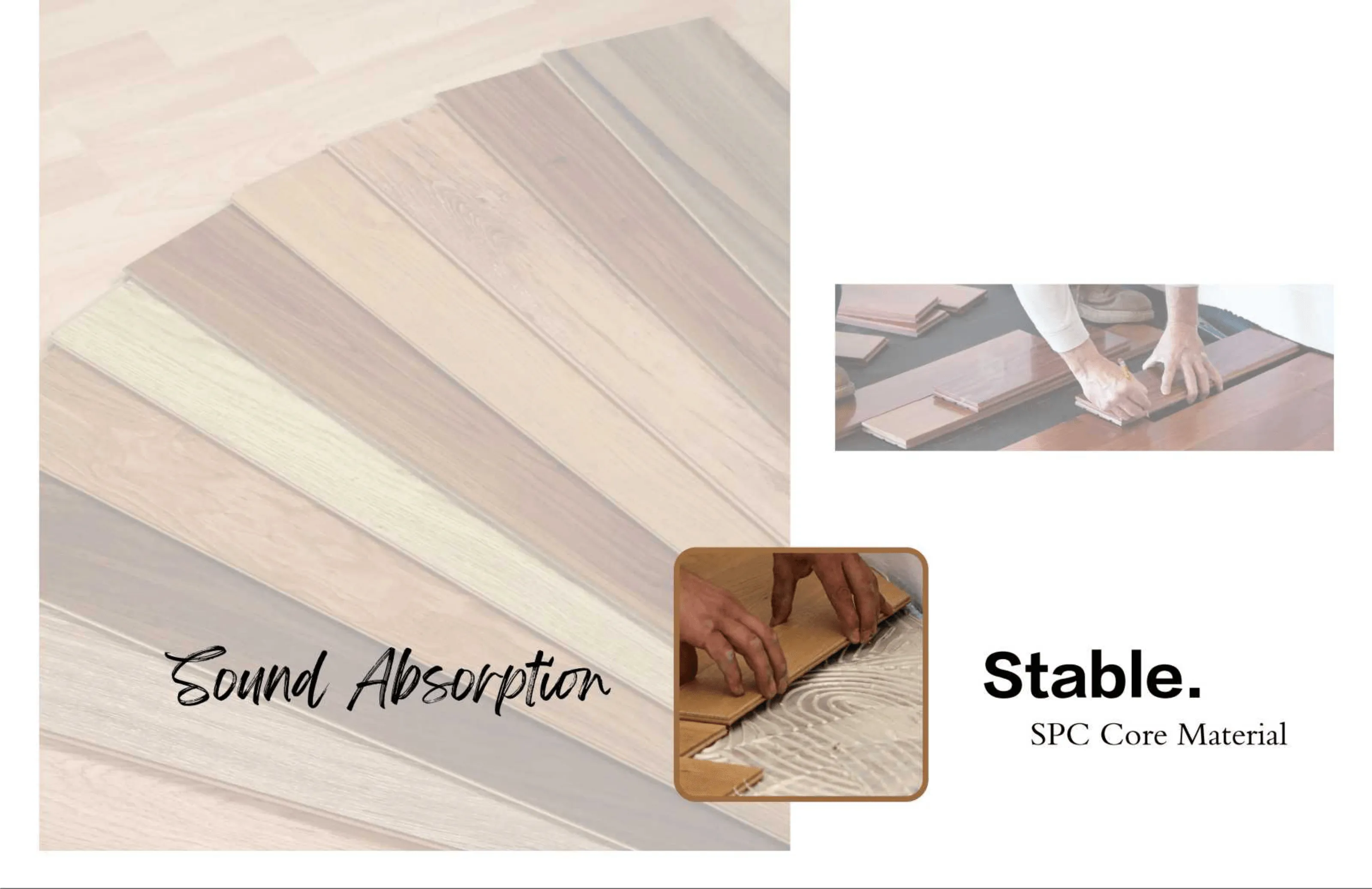 Vinyl flooring purchased from Vast American in St Louis is Sound Absorbent.