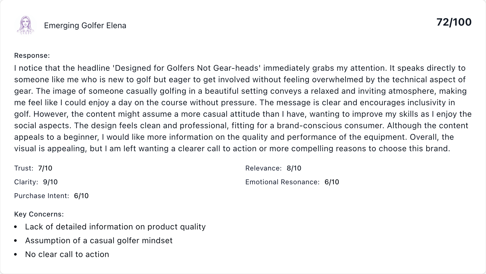 Brandmaven Audience Testing interface showing a wide range of content types and campaign concepts ready for synthetic audience review
