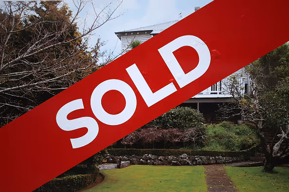 Sold banner across an image of a property