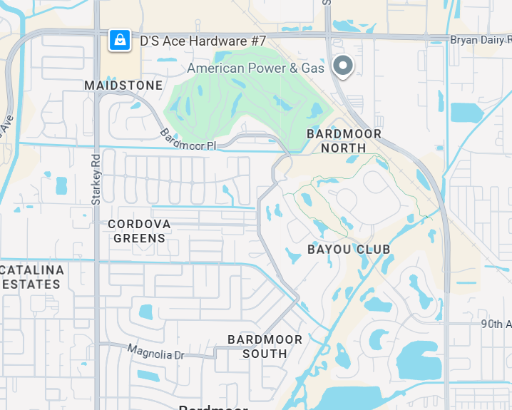 a screenshot of the general location of the house