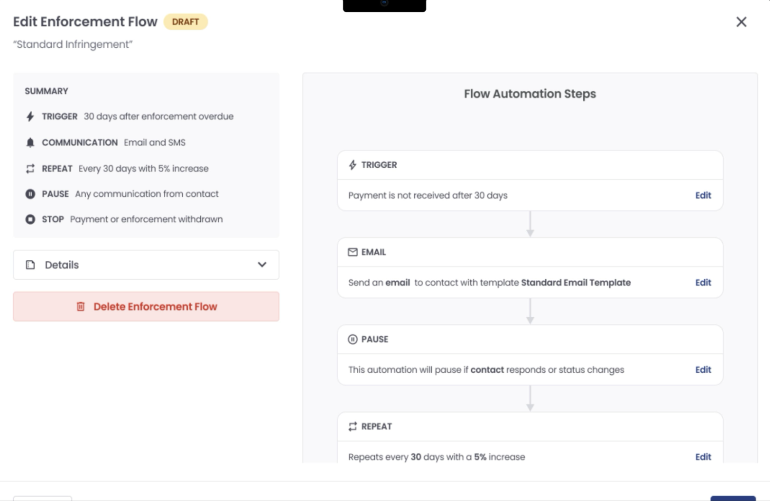 CaseFile enforcement flow automation editor
