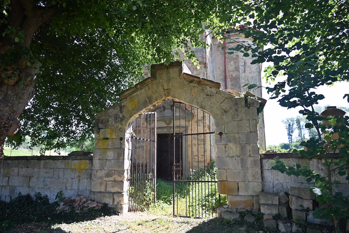 Front gate of church