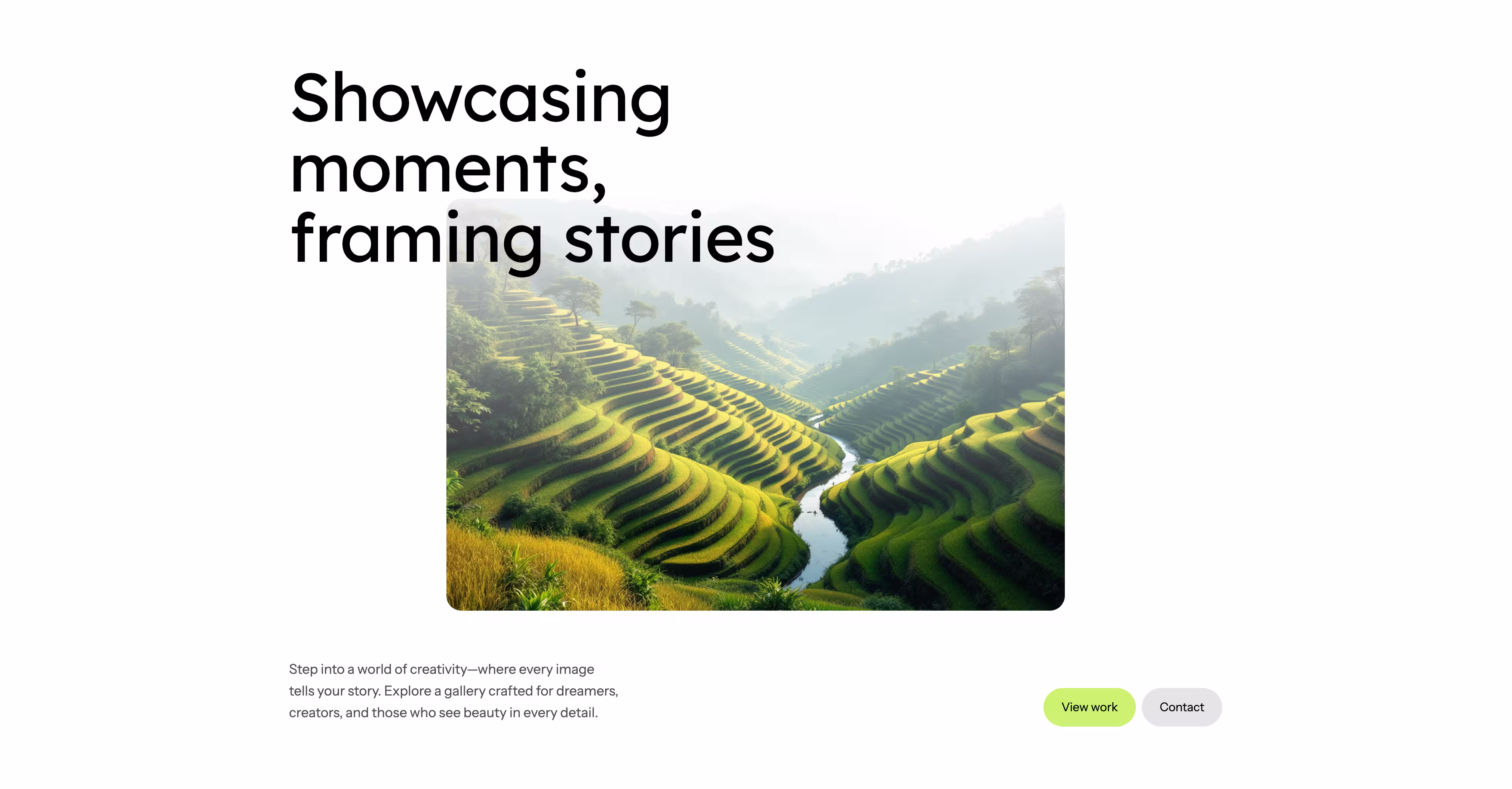 Portfolio Website für Fotostudio - modernes Webdesign mit Galerie und klarer Struktur