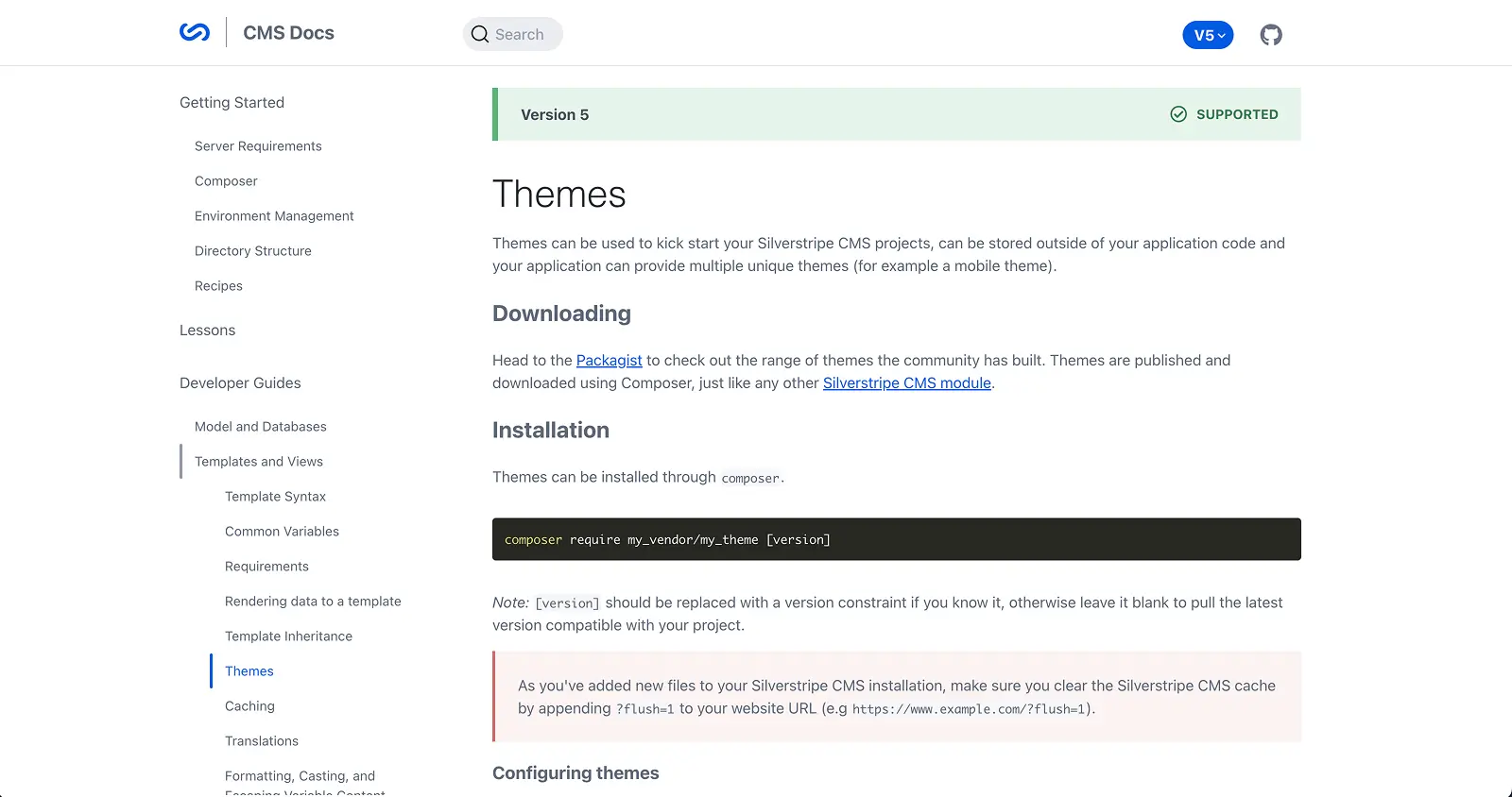 Silverstripe design interface