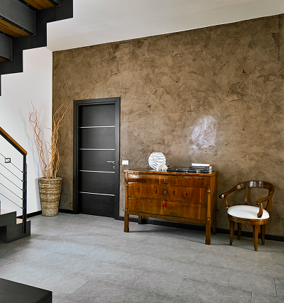 Kreativ Putz an Wand