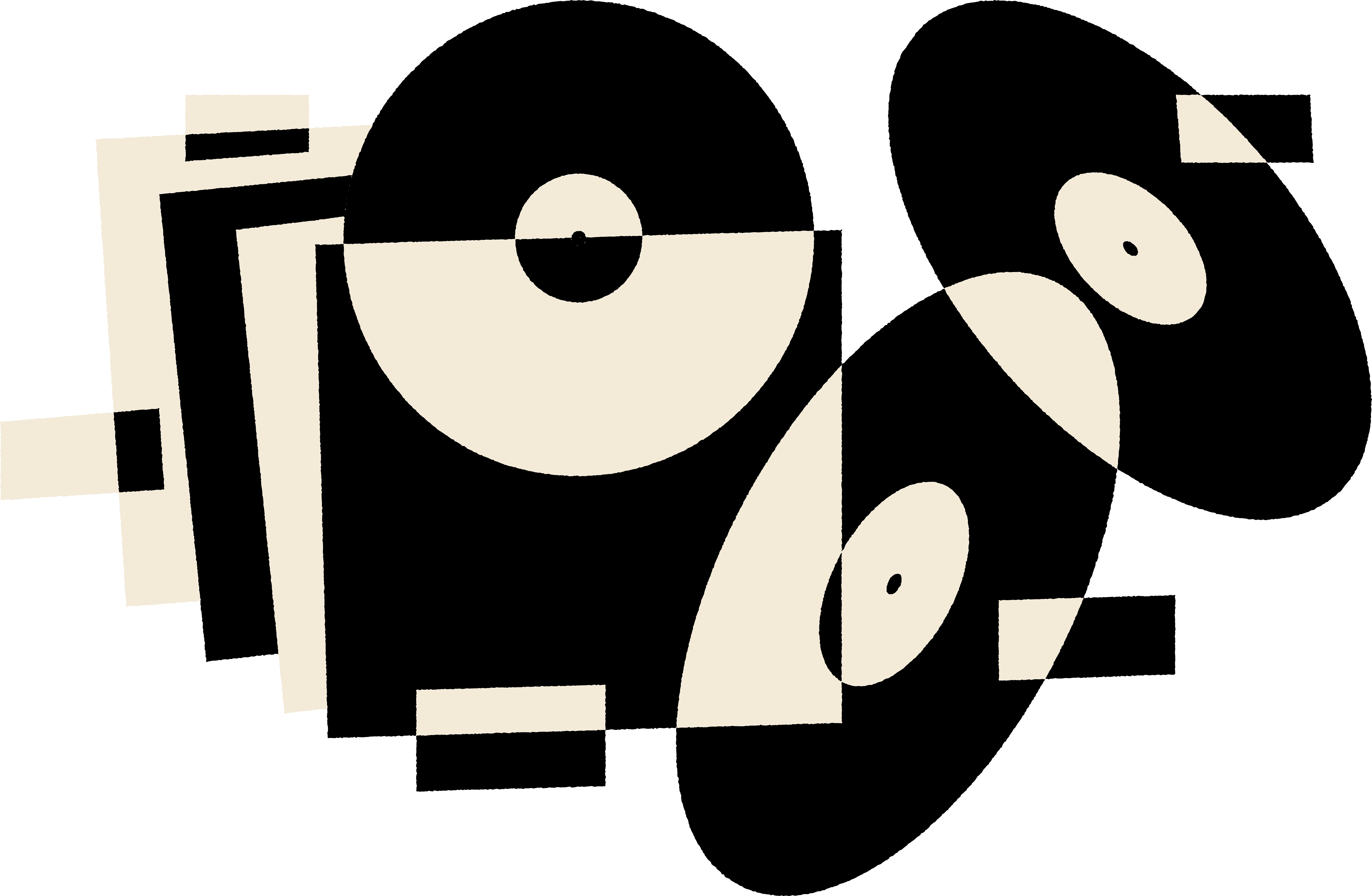 Stos winyli i opakowań płyt – kolekcja muzyczna w stylu vintage.