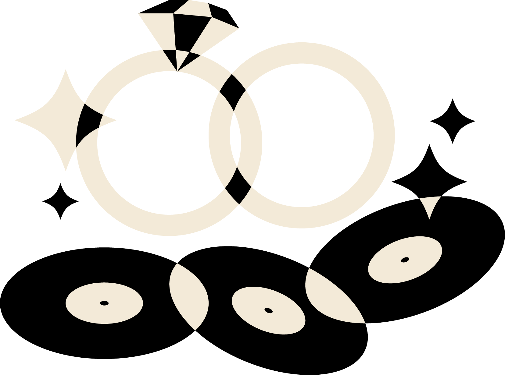 Dwie obrączki i winyle – muzyczna oprawa ślubu lub wesela.