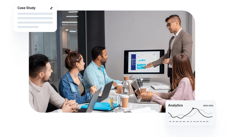 A man giving a presentation to a group of people.