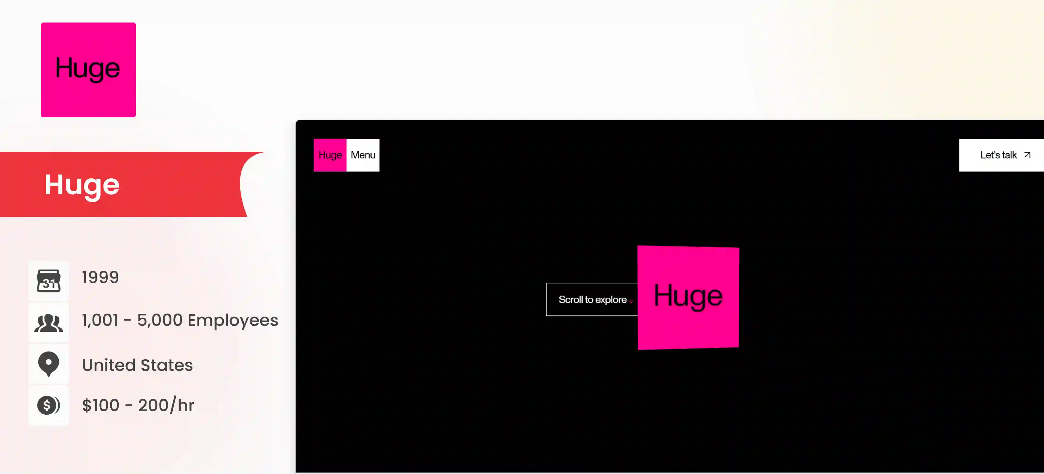 ui ux design company Huge