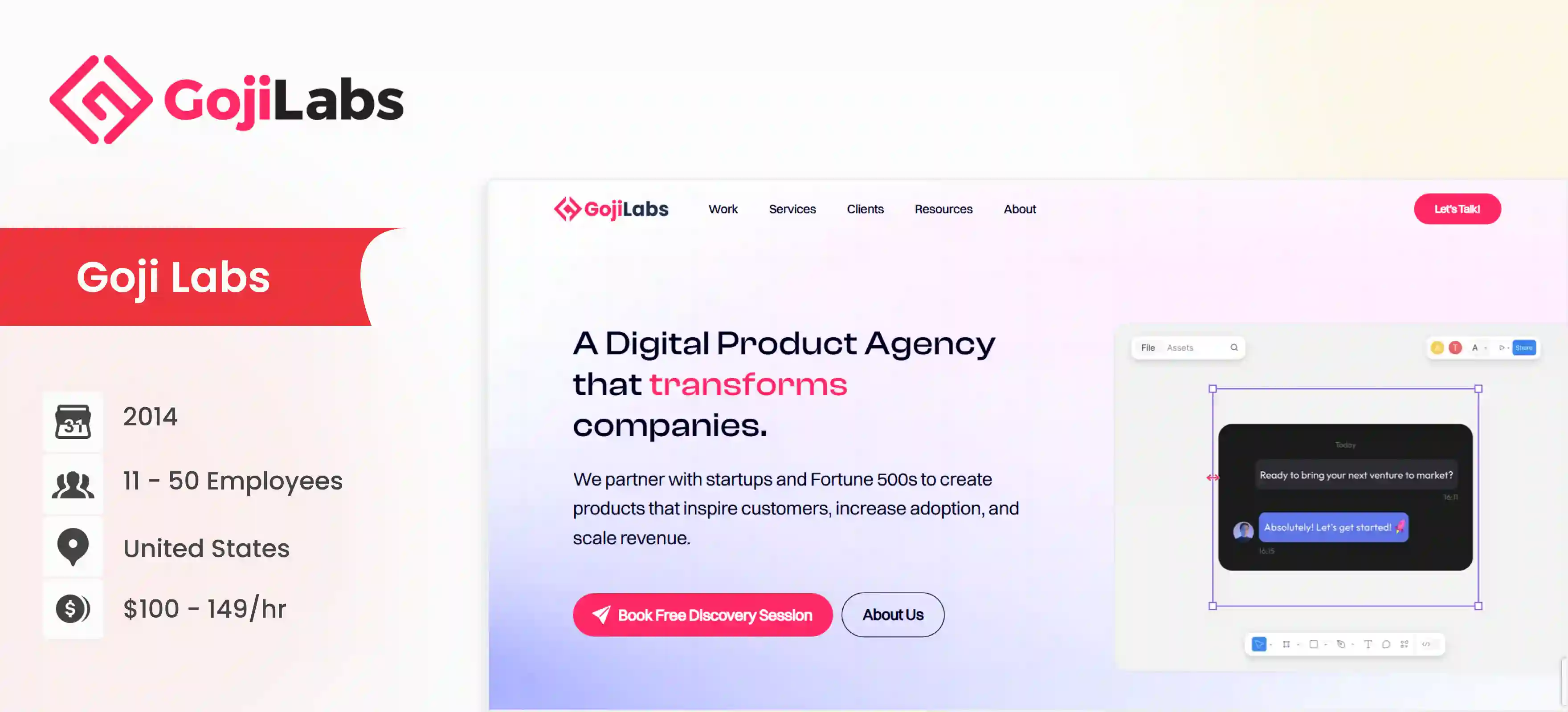 ui ux design company Goji Labs