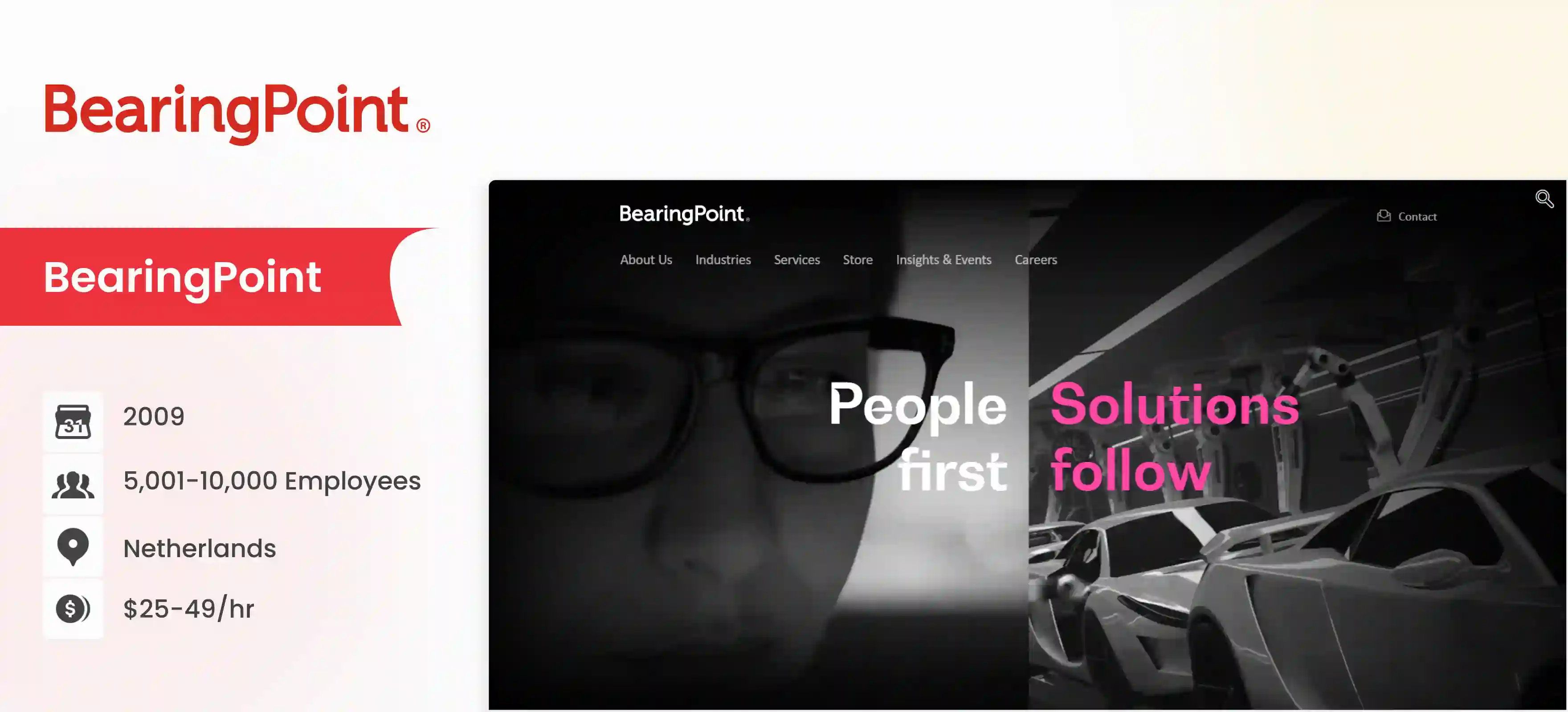 business intelligence company BearingPoint