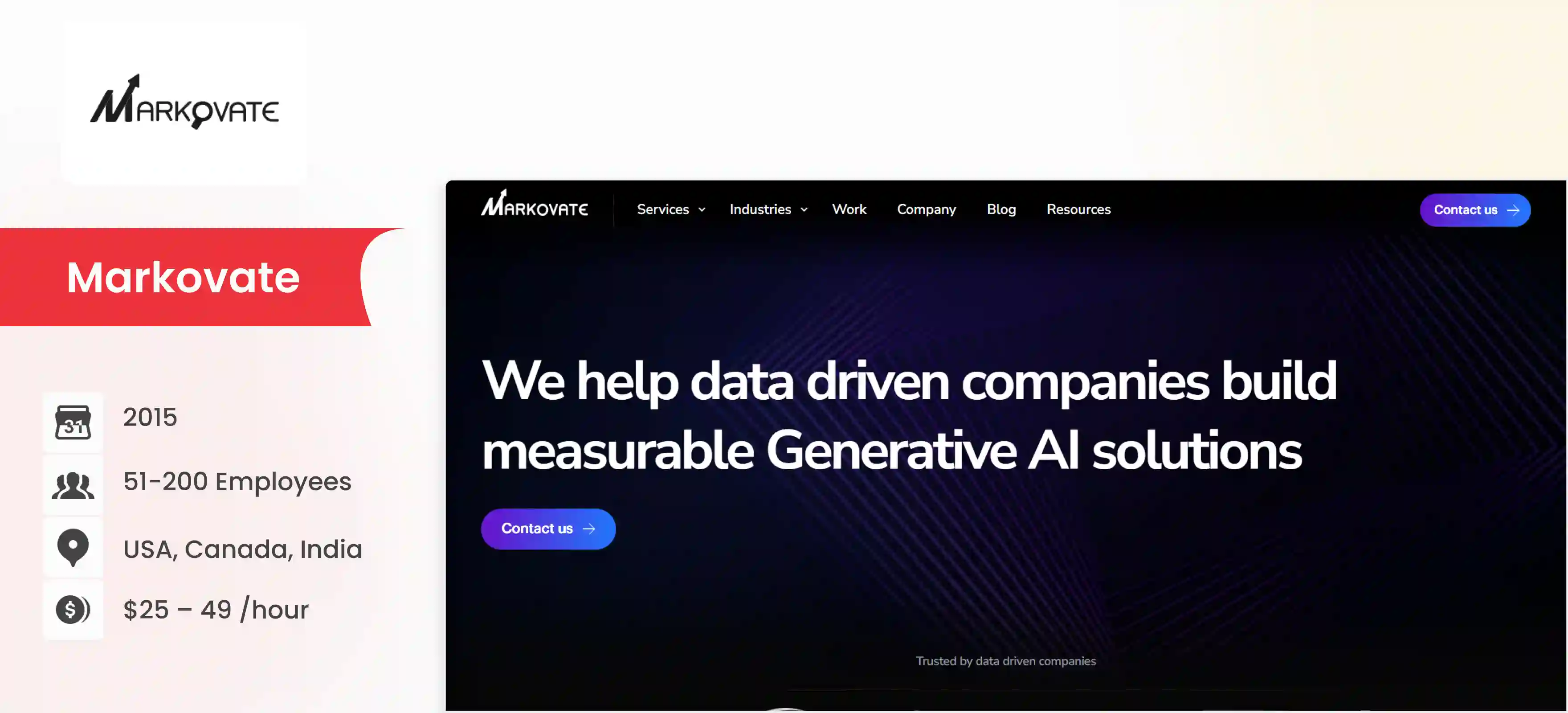 enterprise ai company Markovate