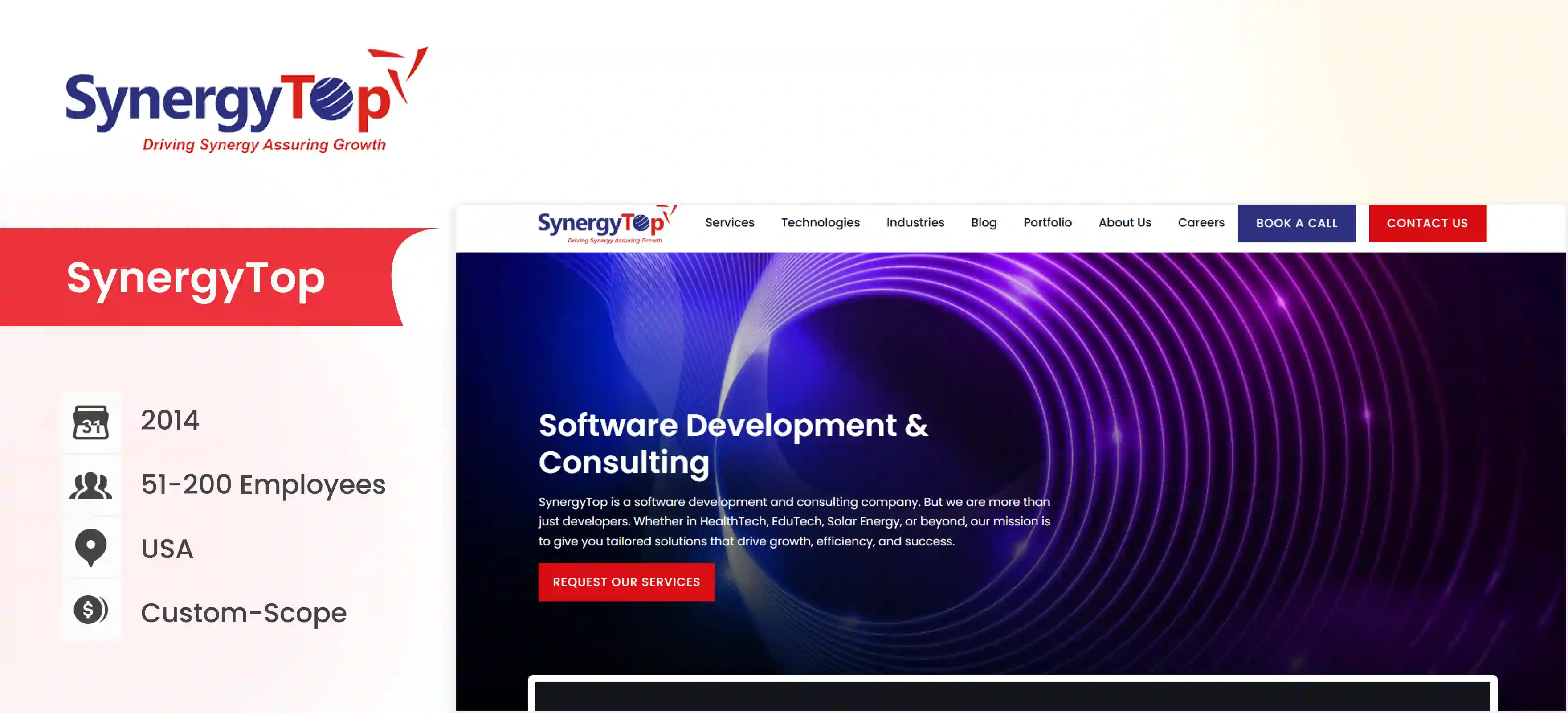 healthcare software development company SynergyTop