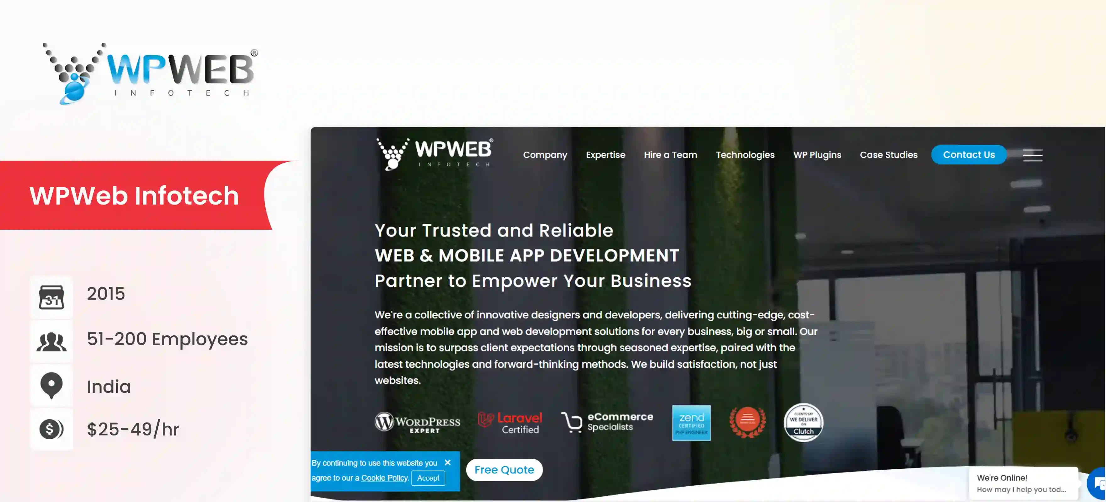 PHP Development Company WPWeb Infotech
