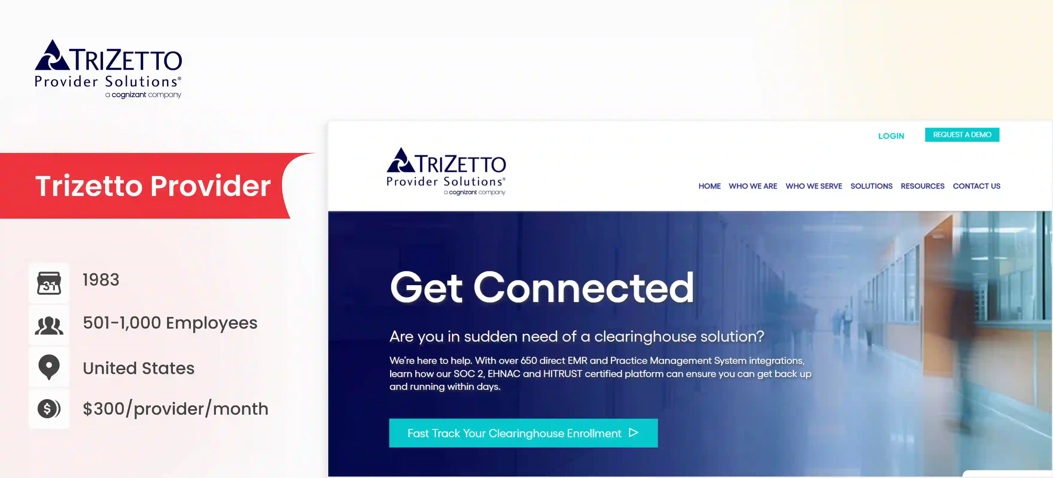 revenue cycle management company Trizetto Provider