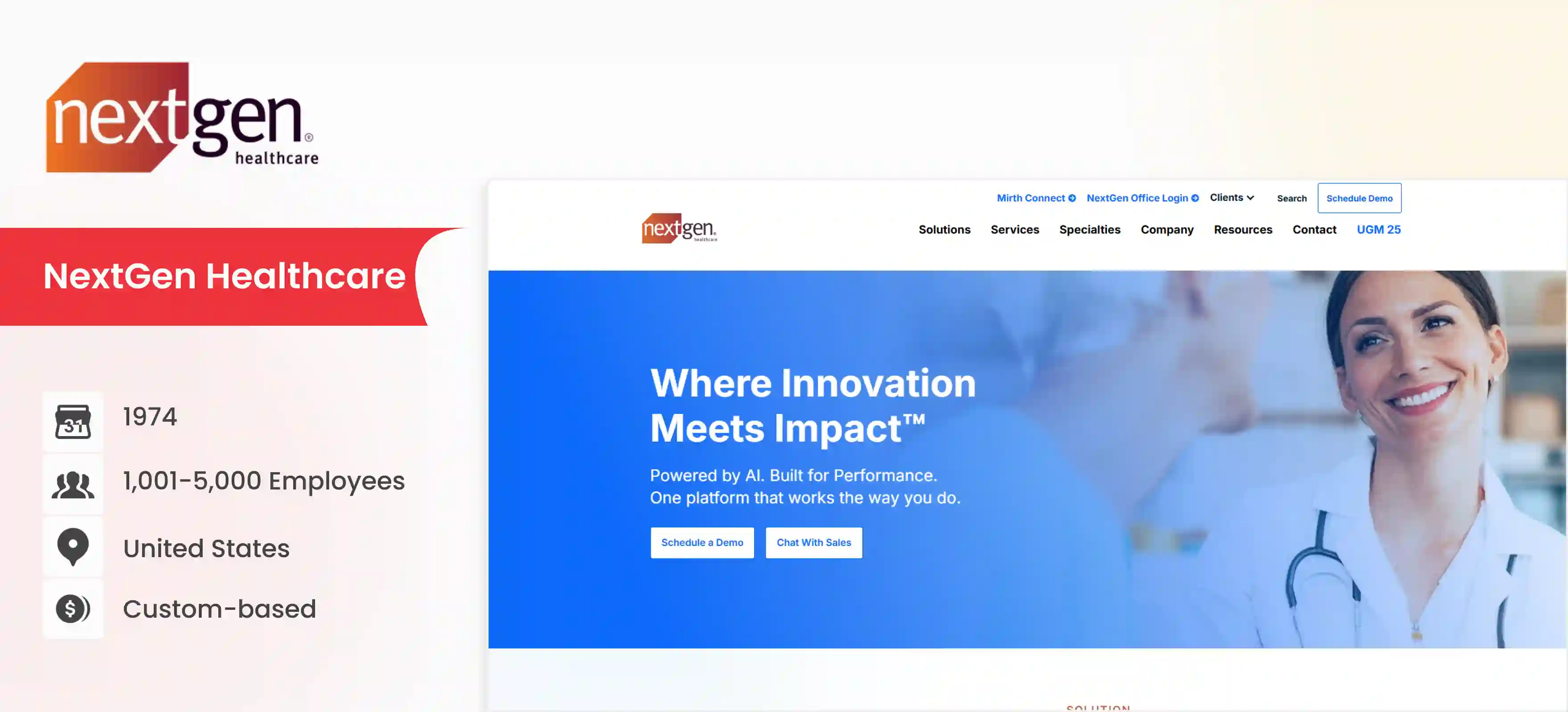 revenue cycle management company NextGen Healthcare