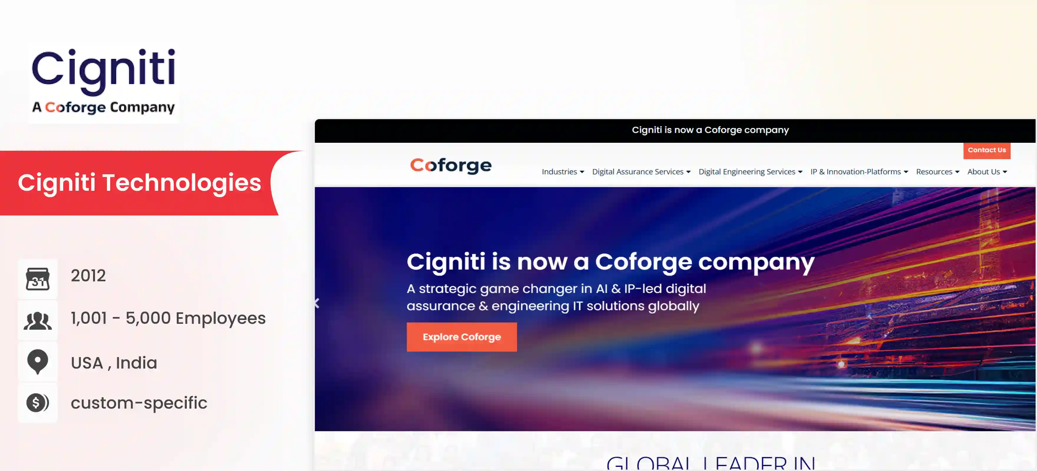 software testing company Cigniti Technologies