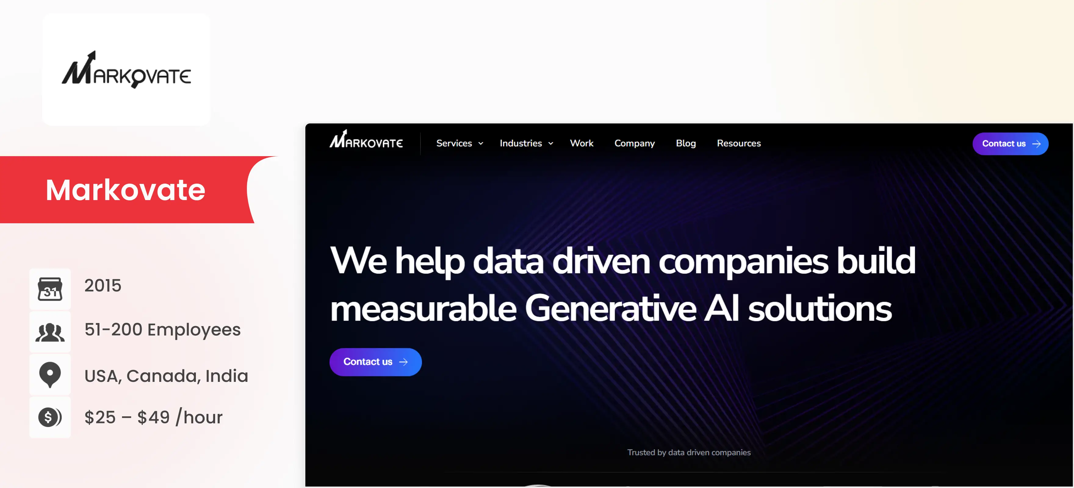 ai development company Markovate