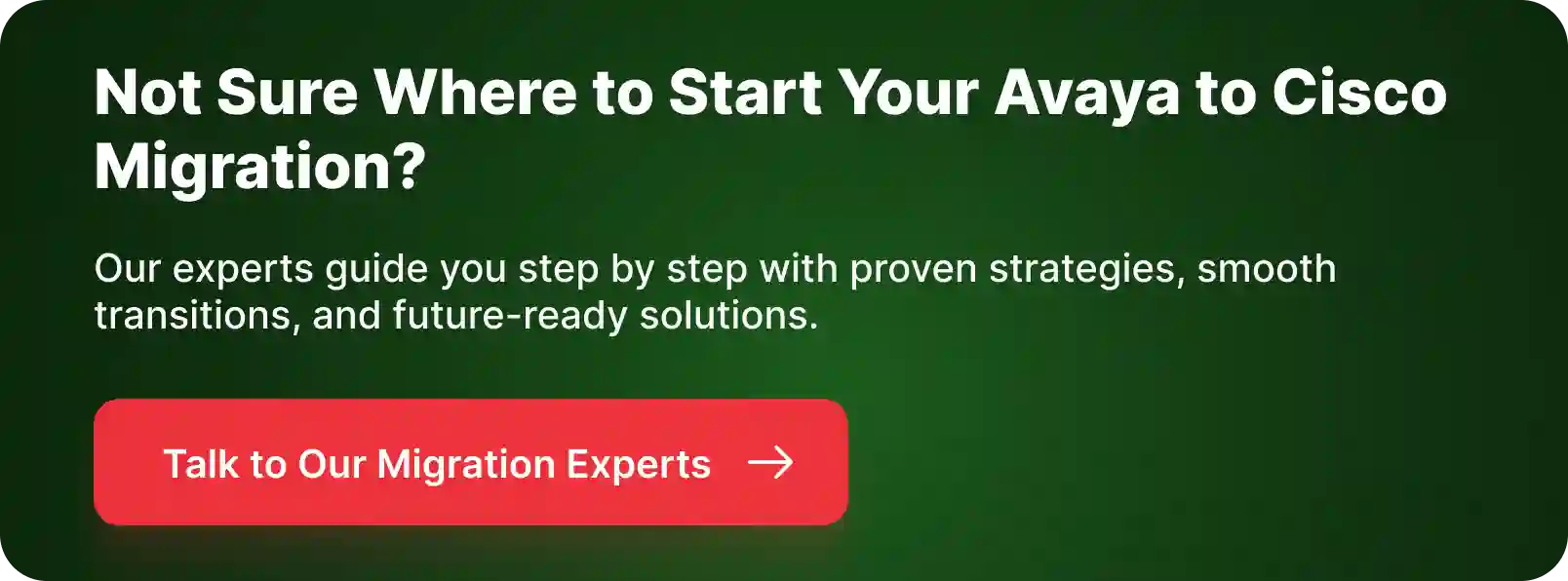 CTA for Avaya to Cisco Migration