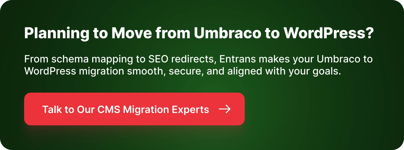 CTA for Umbraco to WordPress Migration