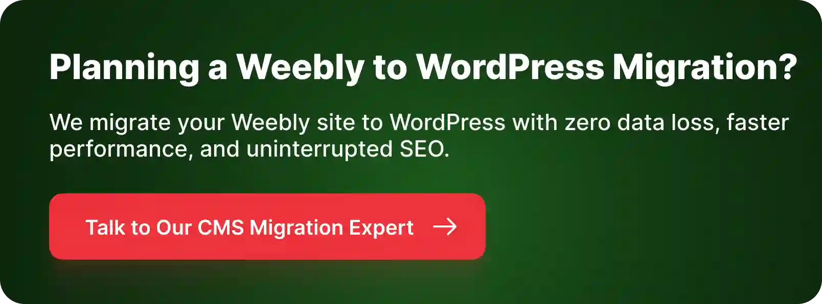 CTA for Weebly to Wrdpress Migration