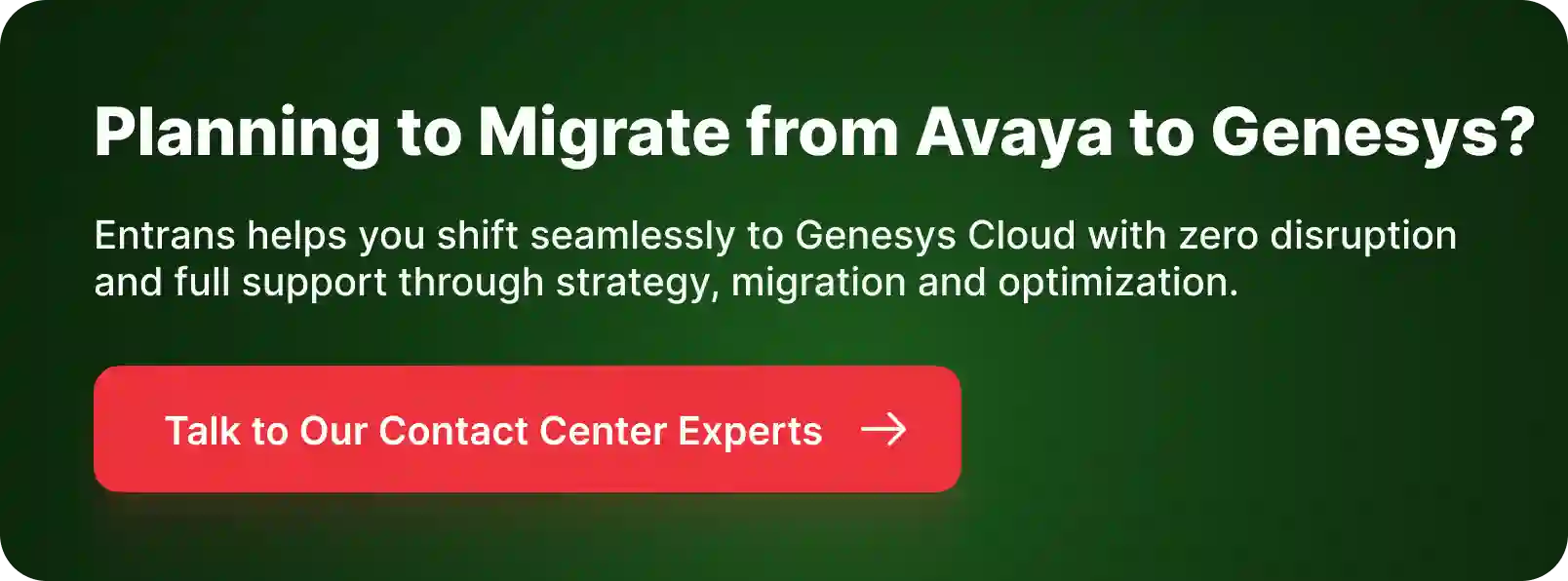 CTA for Avaya to Genesys