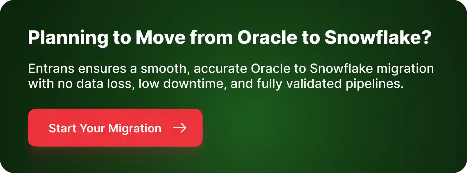 CTA for Oracle to Snowflake Migration