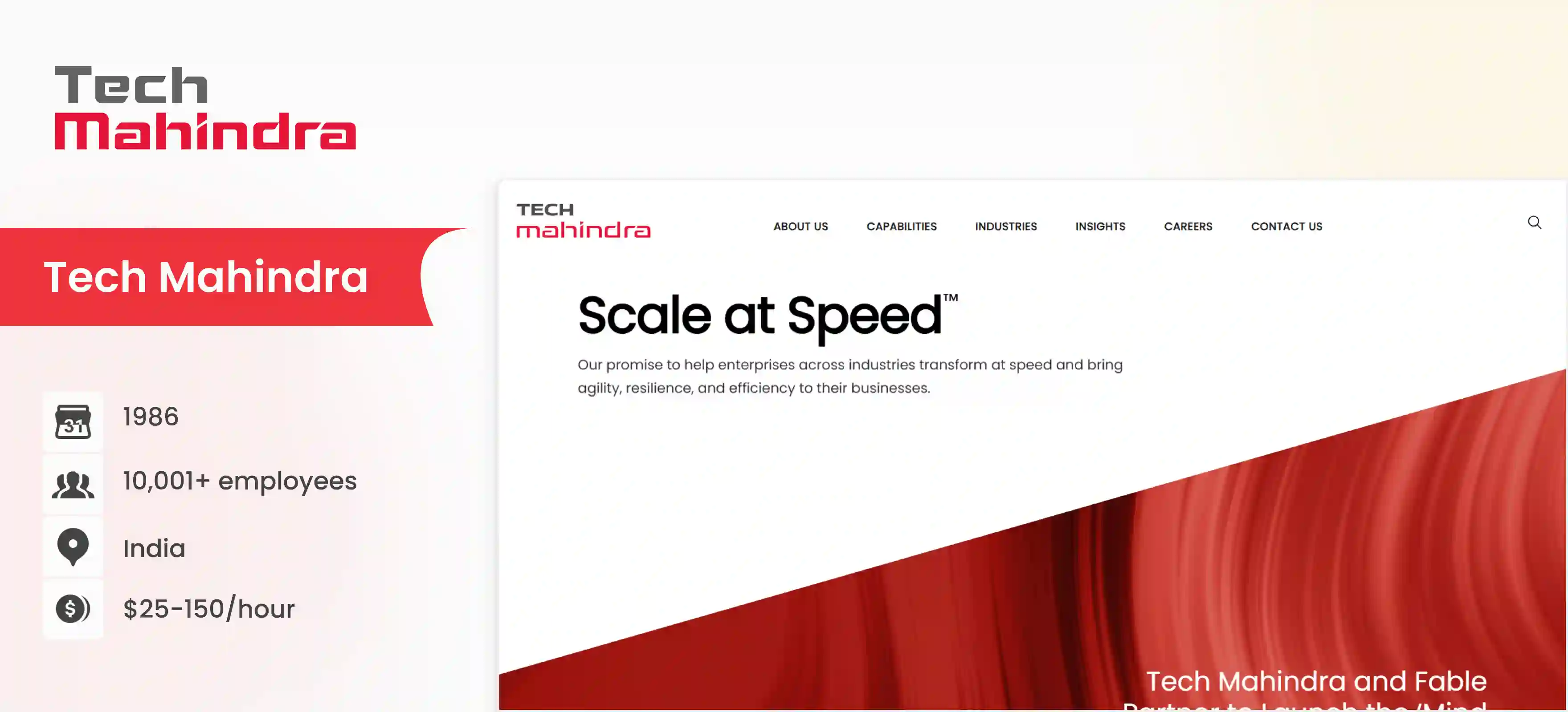 capgemini competitor Tech Mahindra