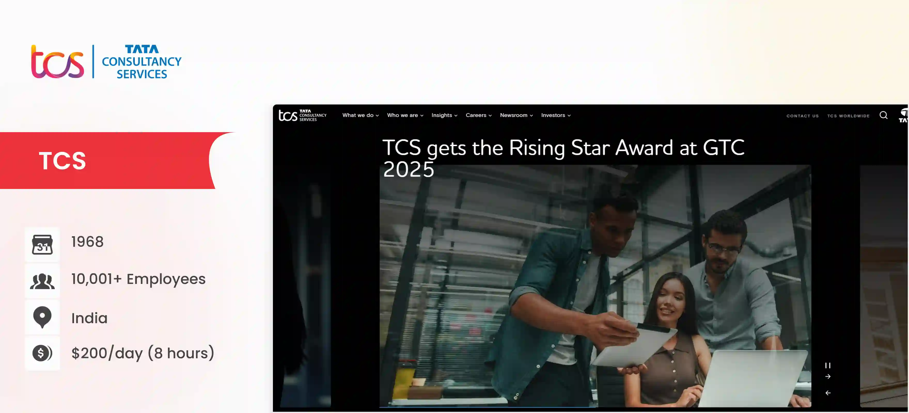 capgemini competitor TCS