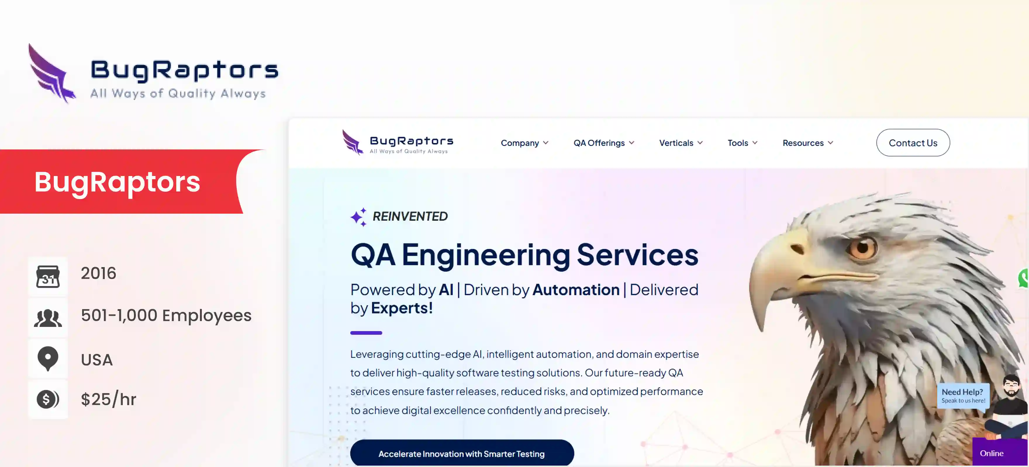 ai testing company BugRators