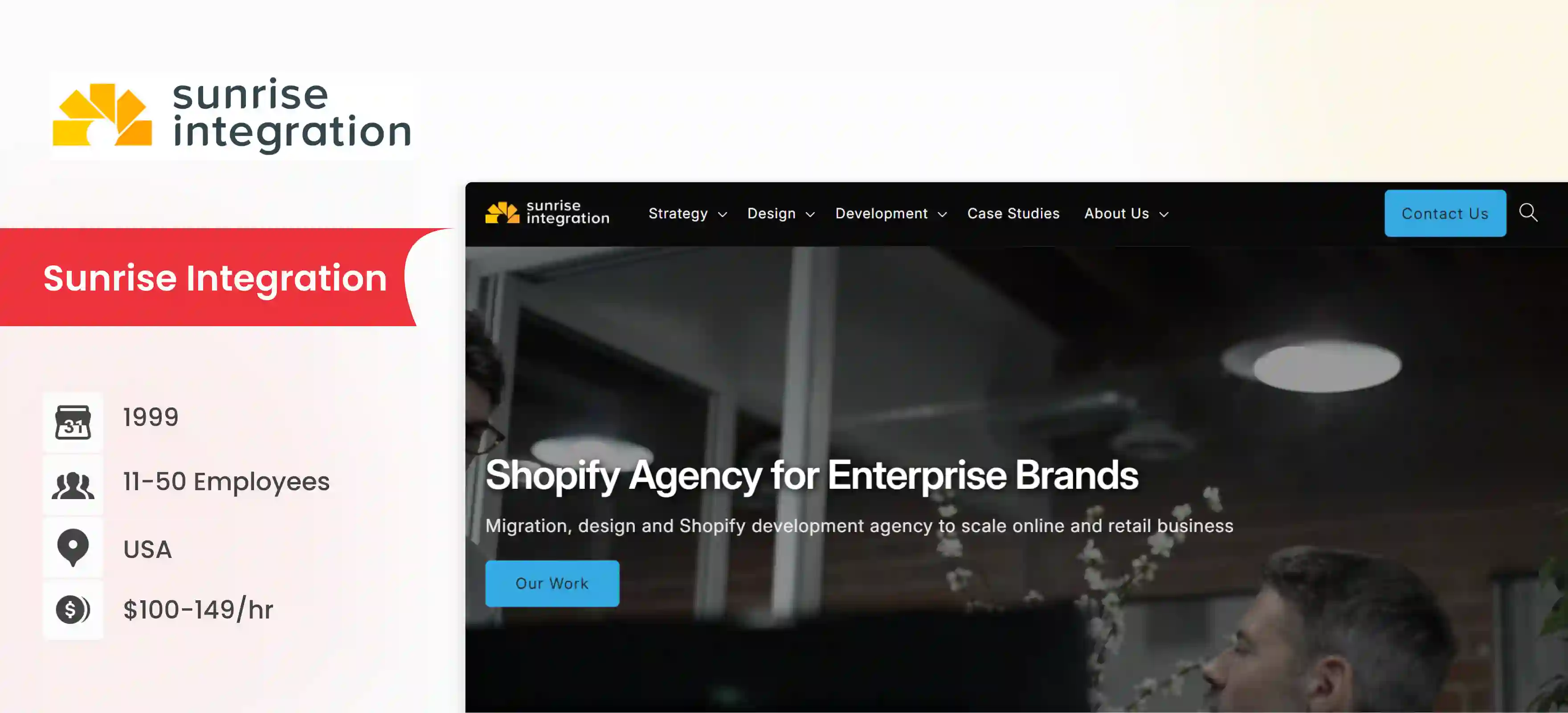shopify development company Sunrise Integration
