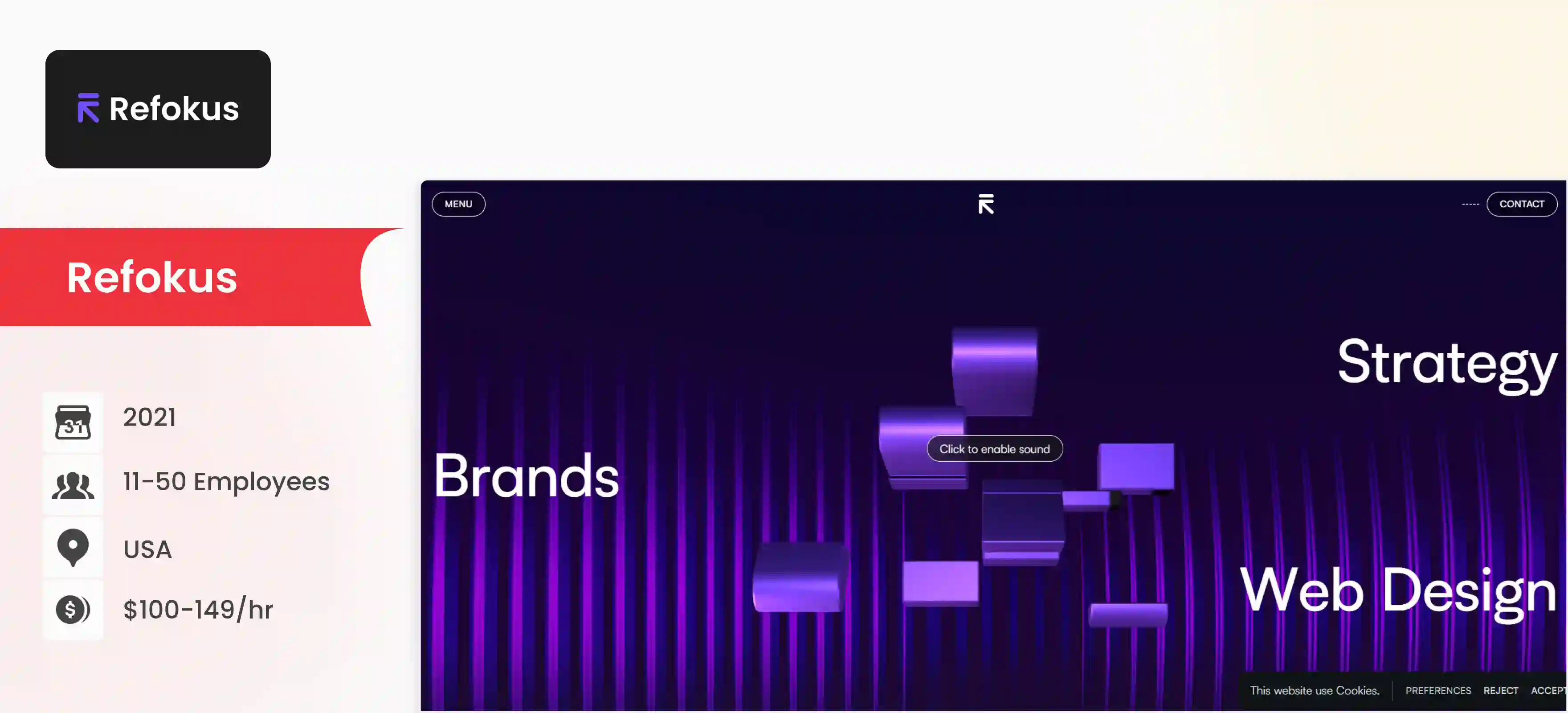 Webflow Development Company Refokus