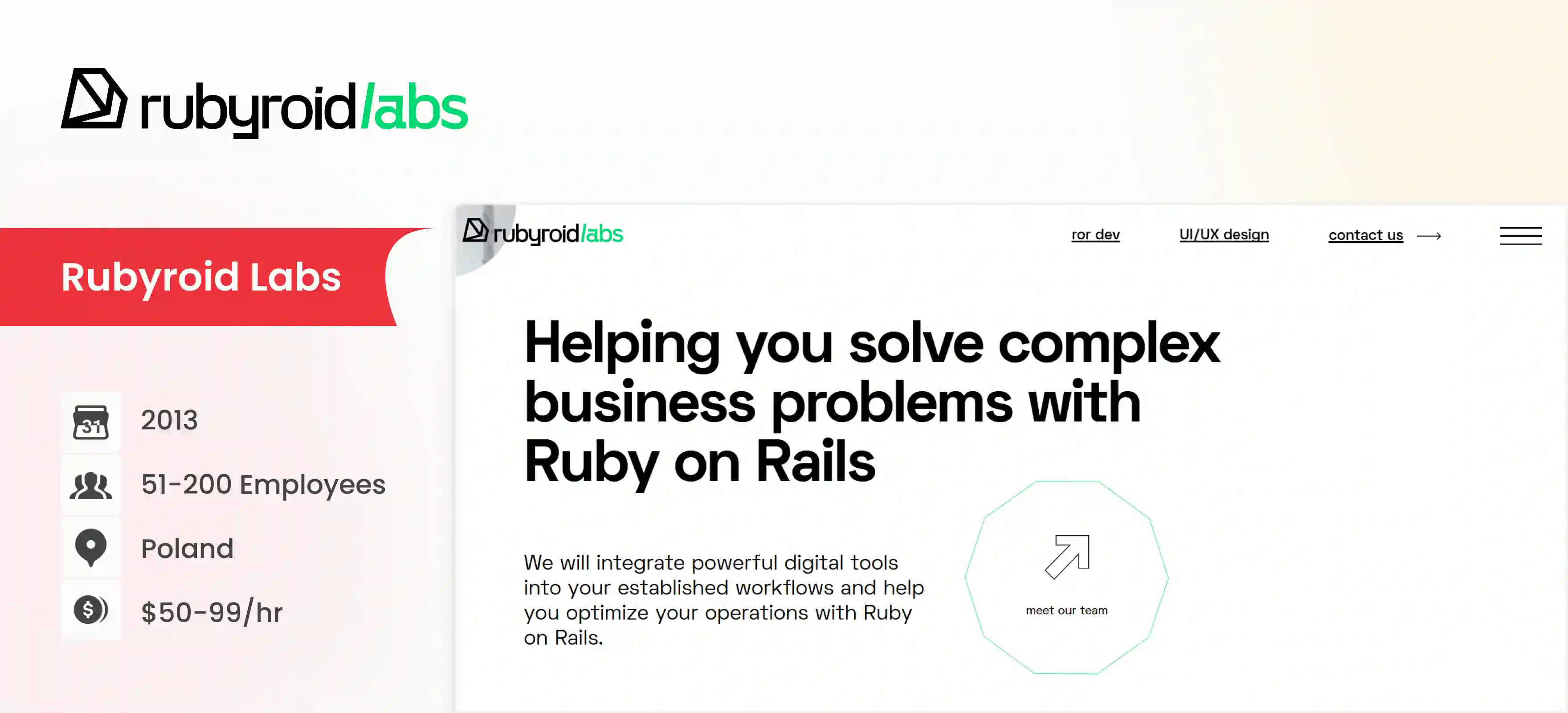 Ruby on Rails Development Company Rubyroid Labs