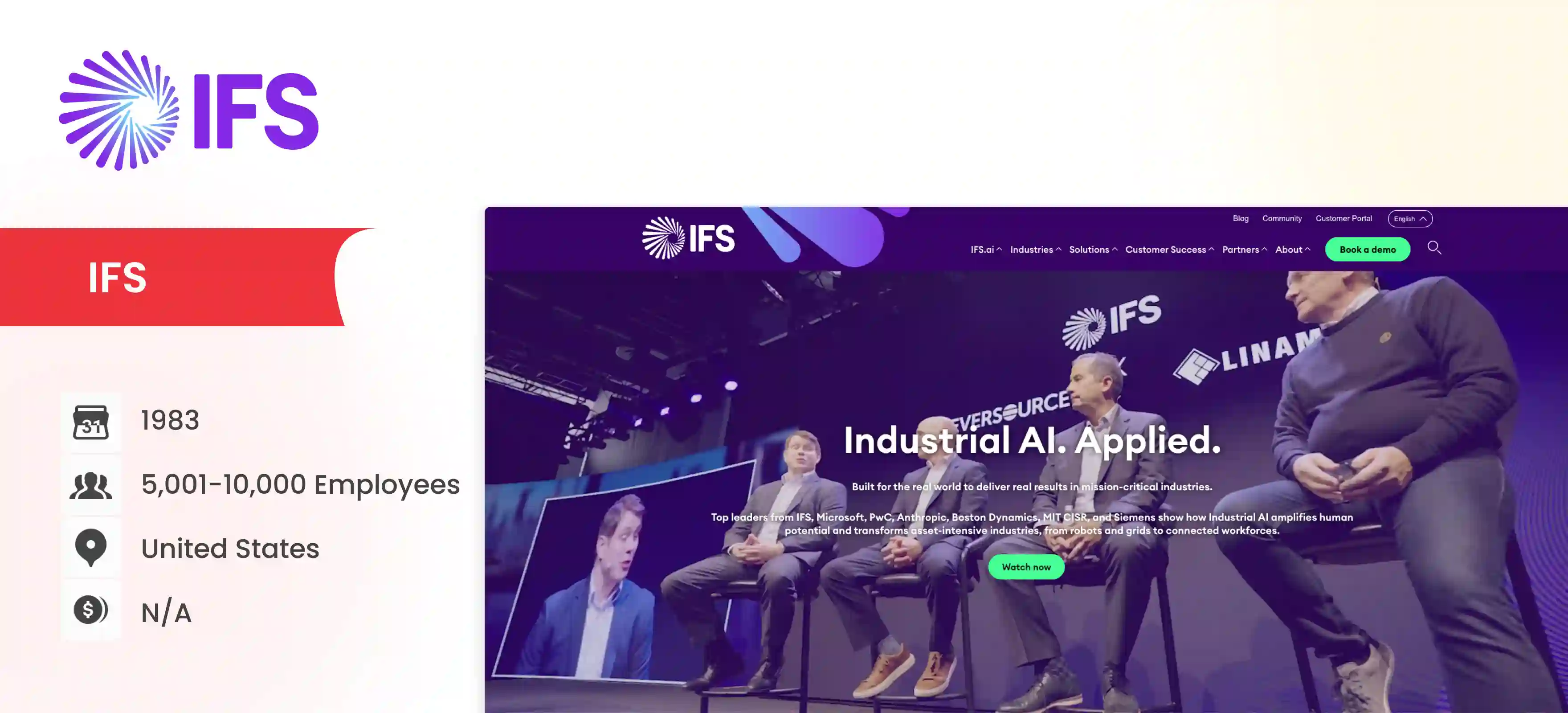 Oil and Gas Software Development Company IFS