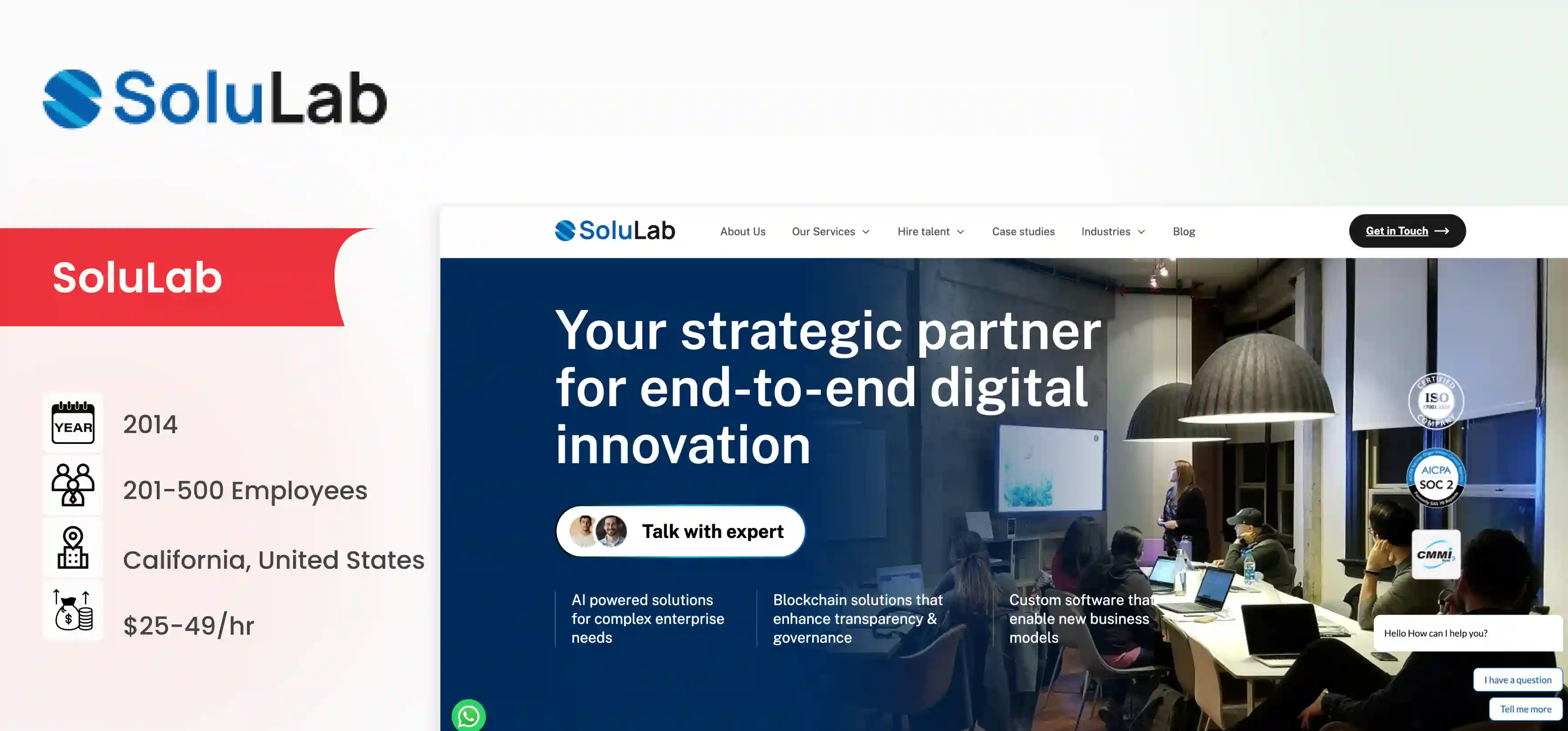 AI Agent Development Company SoluLab
