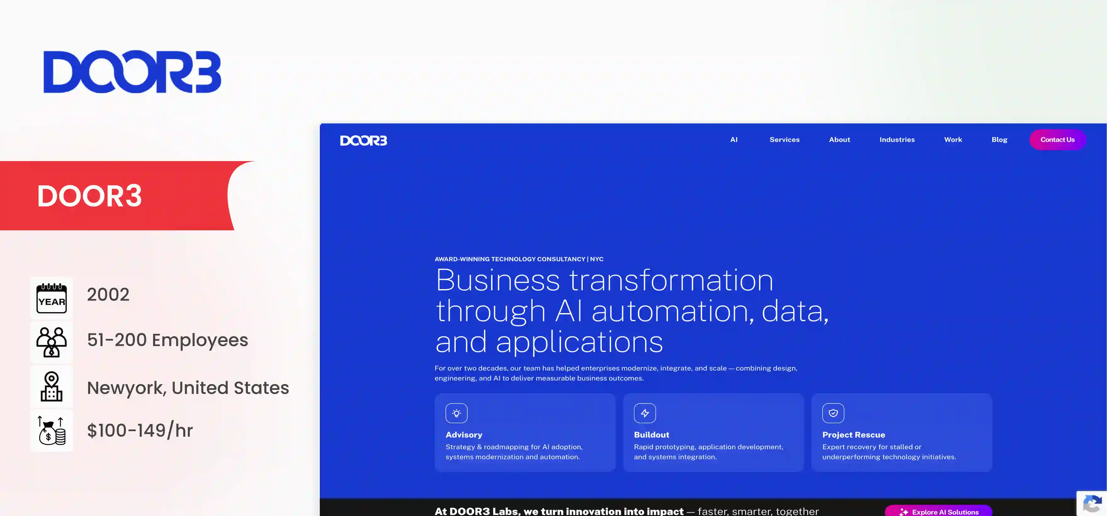 AI Readiness Assessment Consulting Firm DOOR3