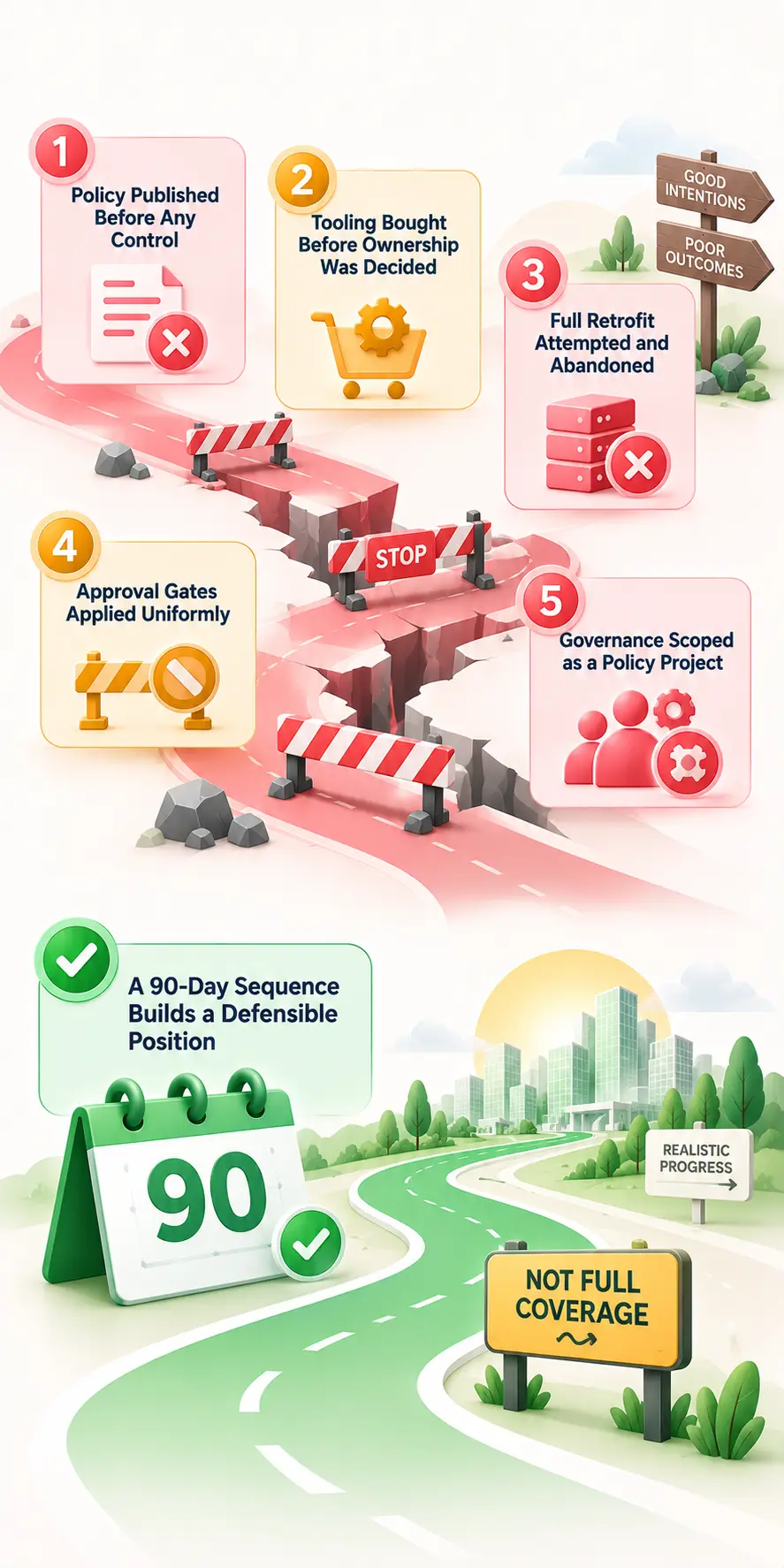 Common AI governance implementation mistakes