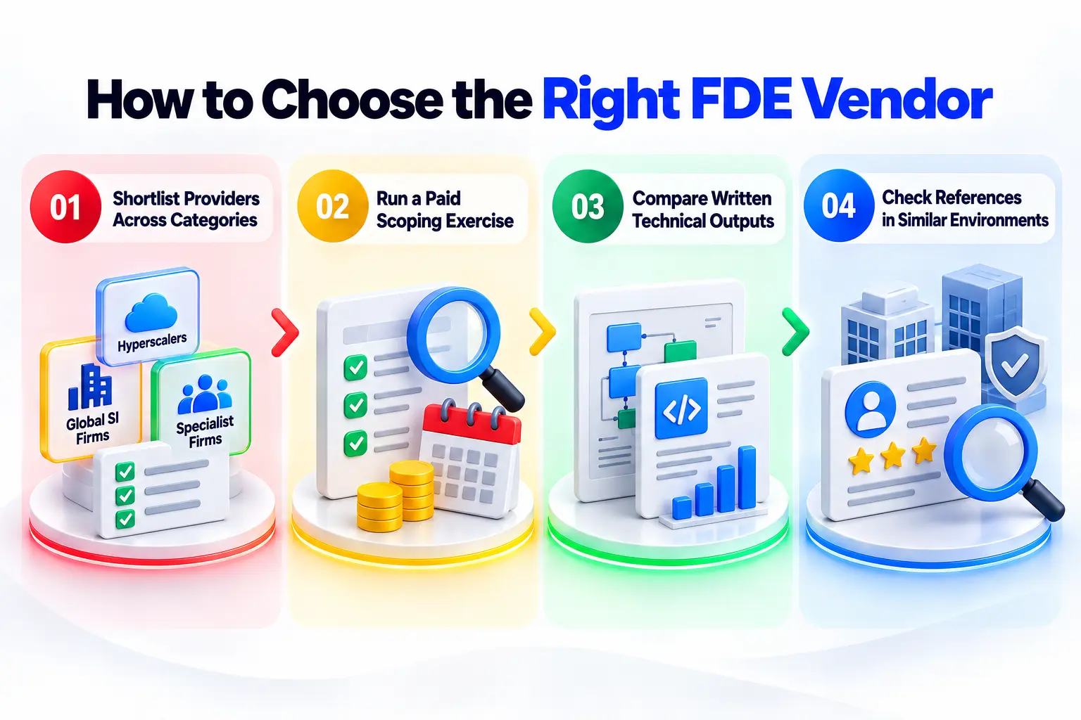 Four steps to evaluate a forward deployed engineering vendor