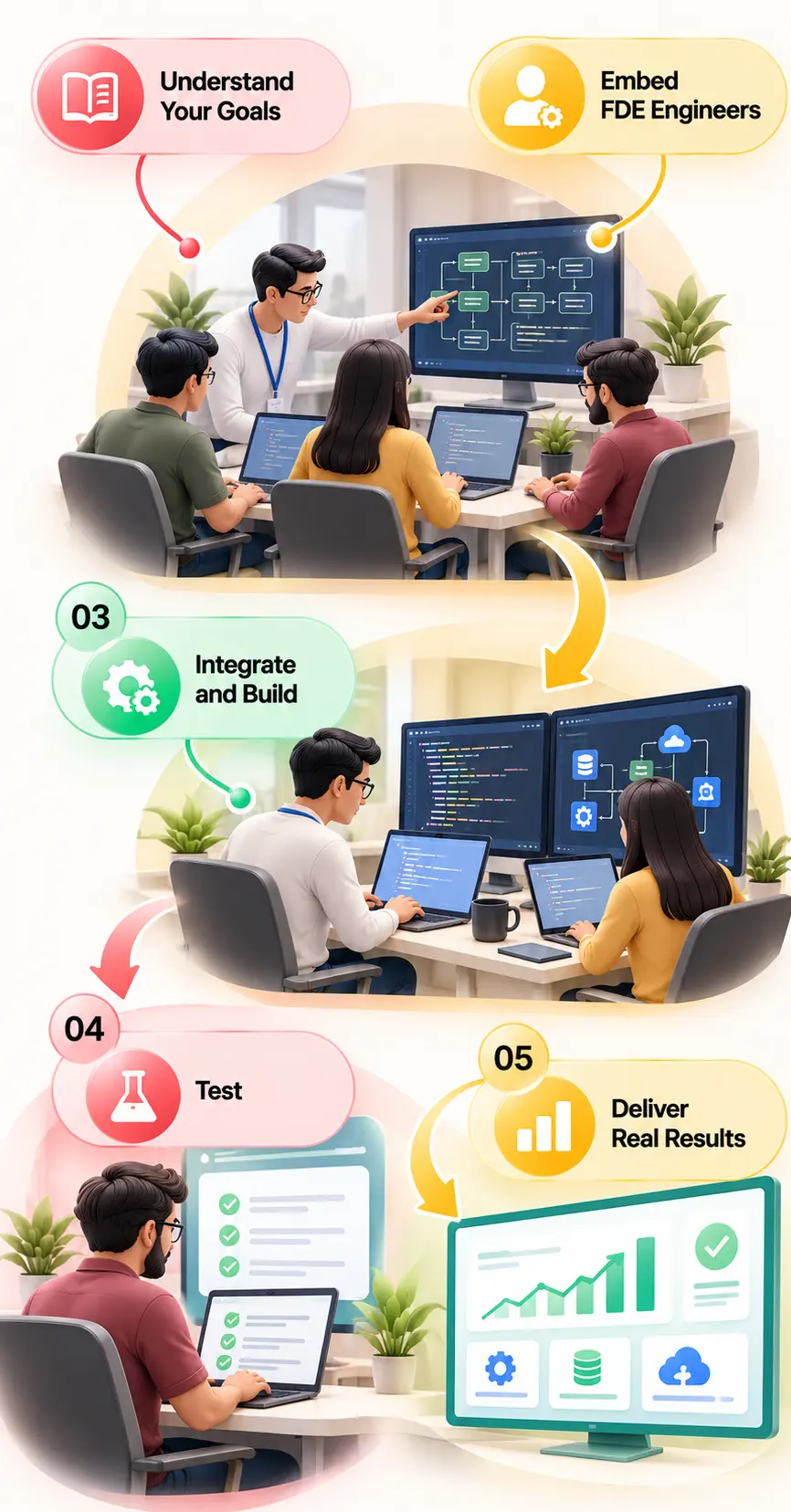 How forward-deployed engineering services work