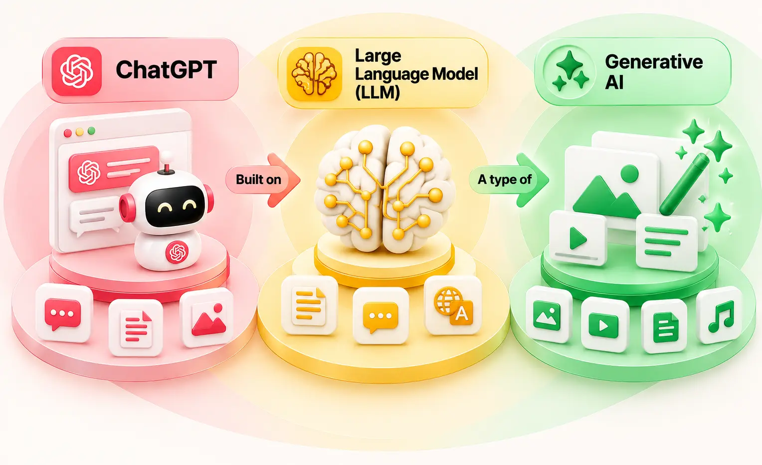 Is ChatGPT an LLM or generative AI?