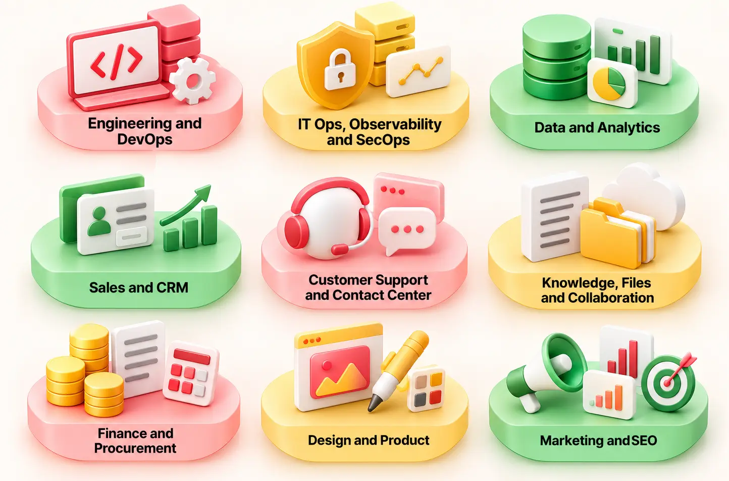 MCP server examples for different business functions and workflows