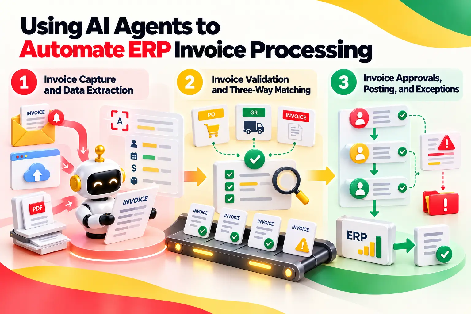 How AI Agents Automate ERP Invoice Processing