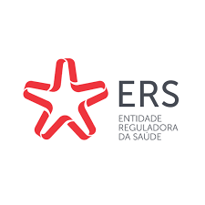 Logotipo da Entidade Reguladora de Saúde em Portugal.