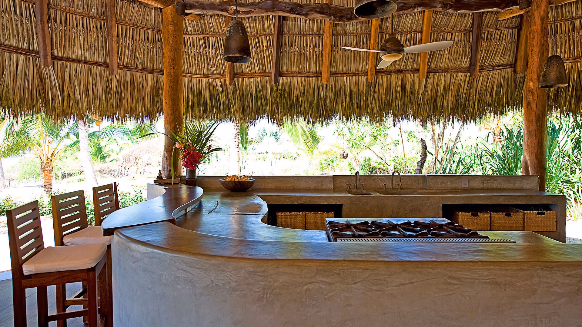 Gourmet kitchen in the Main Palapa