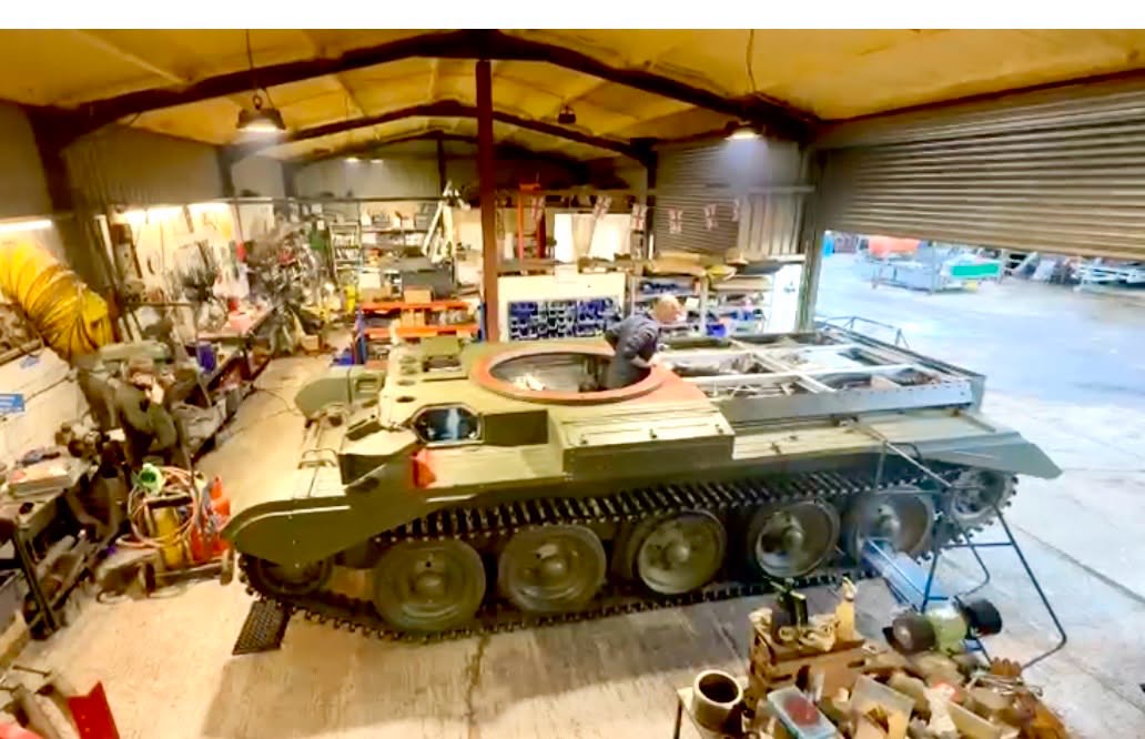 Centaur, painstakingly rebuilt over the last six years from a former range wreck to accurately represent a Cromwell Mk IV, complete with the iconic Meteor engine. Some of our keen-eyed followers may already have spotted the vehicle during its recent lightweight test runs ahead of the turret being fitted, and we can't wait to see the completed restoration in action at the show.