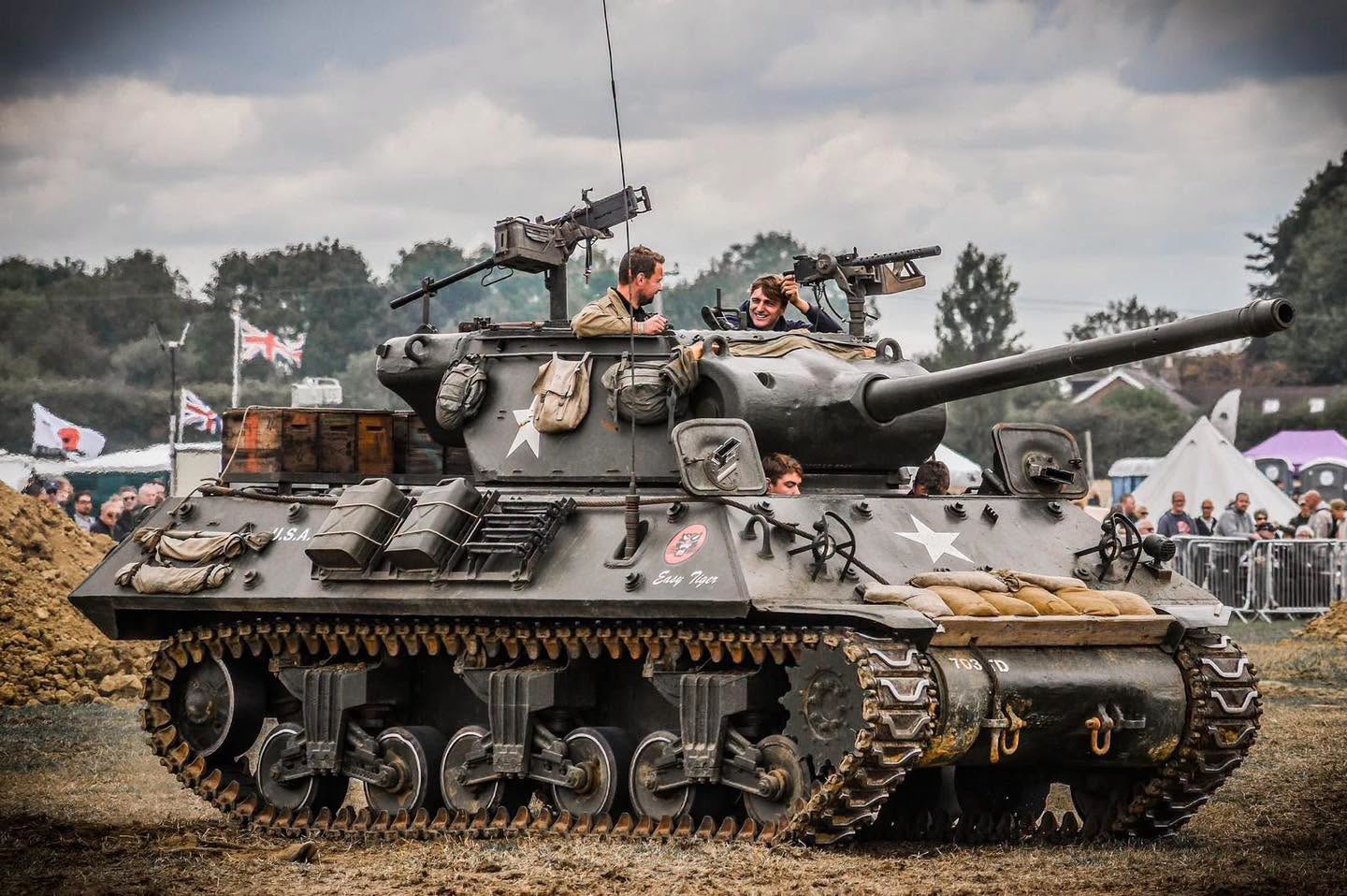 This iconic American tank destroyer has become a firm favourite with visitors over the years, and we're delighted to welcome it back once again.
Armed with its powerful 90mm gun, the M36 was developed to take on some of the toughest armour encountered during the Second World War and remains an impressive sight wherever it appears.
Regular visitors will know exactly what's coming next... 👀
The M36 has become somewhat infamous at our show for firing its mighty main gun to signal the start of our first tank drag race of the weekend. It's a tradition that never fails to get the crowd's attention!
A huge thank you to Midland Military Vehicles for once again supporting Operation Market Harborough with their incredible collection of armour.