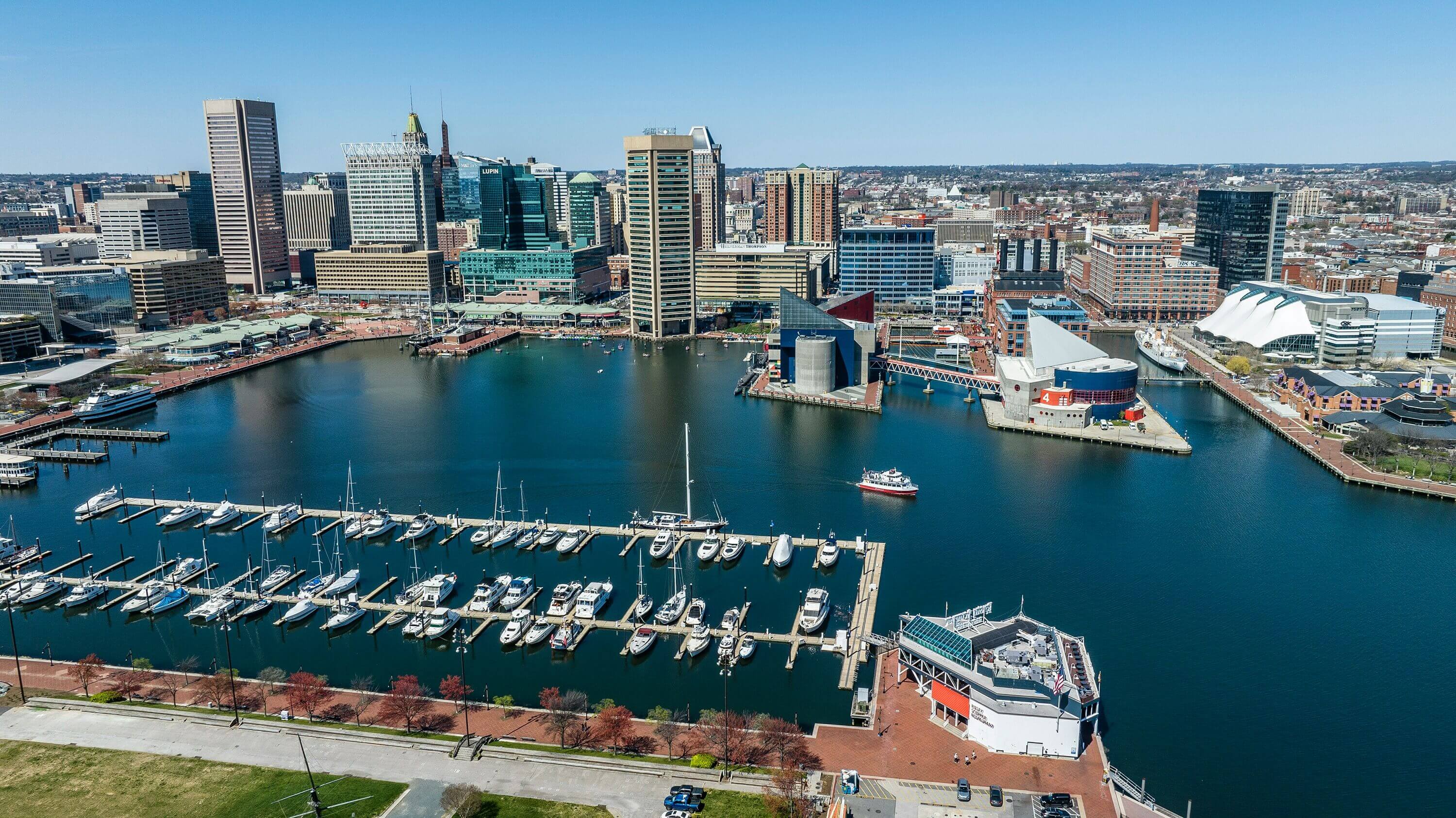 photo of the harbor in Baltimore