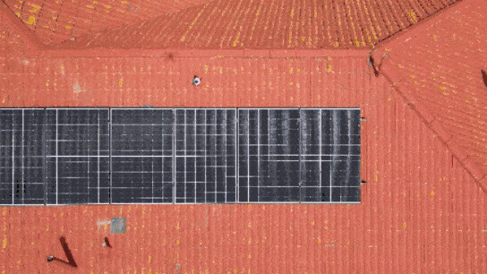 soler solutions on red roof